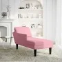 Tumbona con almohada y reposabrazo derecho terciopelo rosa by , Daybeds - Ref: Foro24-4009810, Price: 149,91 €, Discount: %