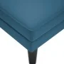 Tumbona con almohada y reposabrazo derecho terciopelo azul by , Daybeds - Ref: Foro24-4009806, Price: 118,92 €, Discount: %