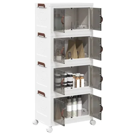 Caja de almacenamiento apilable con ruedas 4 niveles 28 L by , Cargo forklifts - Ref: Foro24-4012371, Price: 72,53 €, Discoun...