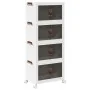 Caja de almacenamiento apilable con ruedas 4 niveles 28 L by , Cargo forklifts - Ref: Foro24-4012371, Price: 72,53 €, Discoun...