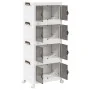 Caja de almacenamiento apilable con ruedas 4 niveles 28 L by , Cargo forklifts - Ref: Foro24-4012371, Price: 72,53 €, Discoun...