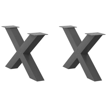 Patas para mesa de centro en forma de X 2 uds antracita acero von , Tischbeine - Ref: Foro24-4012966, Preis: 94,34 €, Rabatt: %