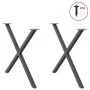 Patas para mesa de comedor en forma de X 2 uds antracita acero by , Table legs - Ref: Foro24-4012926, Price: 62,79 €, Discoun...