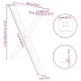 Patas para mesa de comedor en forma de X 2 uds antracita acero by , Table legs - Ref: Foro24-4012926, Price: 62,79 €, Discoun...