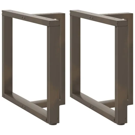 Patas mesa comedor forma T 2uds acero natural 70x35x(72-73)cm by , Table legs - Ref: Foro24-4013059, Price: 136,34 €, Discoun...