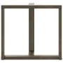 Patas mesa comedor forma T 2uds acero natural 70x35x(72-73)cm by , Table legs - Ref: Foro24-4013059, Price: 136,34 €, Discoun...