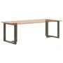 Patas mesa comedor forma T 2uds acero natural 70x35x(72-73)cm by , Table legs - Ref: Foro24-4013059, Price: 136,34 €, Discoun...