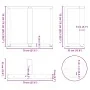 Patas mesa comedor forma T 2uds acero natural 70x35x(72-73)cm by , Table legs - Ref: Foro24-4013059, Price: 136,34 €, Discoun...