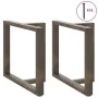 Patas mesa comedor forma T 2uds acero natural 100x35x(72-73) cm von , Tischbeine - Ref: Foro24-4013071, Preis: 149,07 €, Raba...