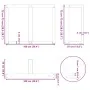Patas mesa comedor forma T 2uds acero natural 100x35x(72-73) cm von , Tischbeine - Ref: Foro24-4013071, Preis: 149,07 €, Raba...