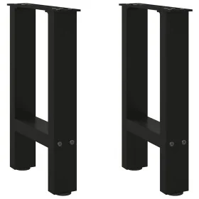Patas de mesa de centro acero negro 2 uds 28x(42-43) cm von , Tischbeine - Ref: Foro24-4013272, Preis: 53,07 €, Rabatt: %