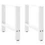Patas de mesa de centro acero blanco 2 uds 60x(42-43) cm by , Table legs - Ref: Foro24-4013285, Price: 65,63 €, Discount: %