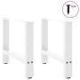 Patas de mesa de centro acero blanco 2 uds 60x(42-43) cm by , Table legs - Ref: Foro24-4013285, Price: 65,63 €, Discount: %