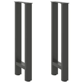 Patas de mesa de centro antracita 2 unidades 38x(72-73)cm acero de , Patas para mesas - Ref: Foro24-4013298, Precio: 74,23 €,...