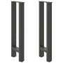 Patas de mesa de centro antracita 2 unidades 38x(72-73)cm acero by , Table legs - Ref: Foro24-4013298, Price: 74,23 €, Discou...