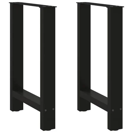 Patas de mesa de centro acero negro 2 uds 50x(72-73) cm de , Patas para mesas - Ref: Foro24-4013300, Precio: 85,23 €, Descuen...
