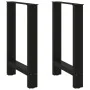 Patas de mesa de centro acero negro 2 uds 50x(72-73) cm de , Patas para mesas - Ref: Foro24-4013300, Precio: 85,23 €, Descuen...