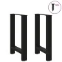 Patas de mesa de centro acero negro 2 uds 50x(72-73) cm de , Patas para mesas - Ref: Foro24-4013300, Precio: 85,23 €, Descuen...