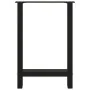 Patas de mesa de centro acero negro 2 uds 50x(72-73) cm de , Patas para mesas - Ref: Foro24-4013300, Precio: 85,23 €, Descuen...