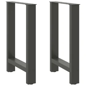 Patas de mesa de centro antracita 2 uds 50x(72-73)cm acero de , Patas para mesas - Ref: Foro24-4013302, Precio: 84,91 €, Desc...