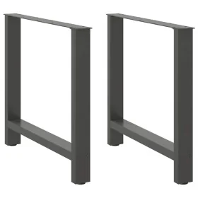 Patas de mesa de centro antracita 2 uds 80x(72-73) cm acero von , Tischbeine - Ref: Foro24-4013314, Preis: 97,07 €, Rabatt: %
