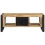 Mesa de centro de madera maciza de mango rugosa 90x50x36 cm by , Coffee table - Ref: Foro24-4013555, Price: 187,51 €, Discoun...