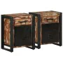 Mesitas de noche 2 uds multicolor madera maciza rugosa mango by , Nightstands - Ref: Foro24-4013562, Price: 218,88 €, Discoun...