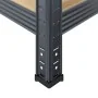 Estante almacenaje 4 niveles 2 uds acero y madera contrachapada by , Industrial shelving - Ref: Foro24-4016937, Price: 69,96 ...