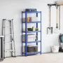 Estantería almacenaje 5 niveles azul madera ingeniería acero von , Industrieregale - Ref: Foro24-4016940, Preis: 41,96 €, Rab...