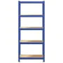 Estantería almacenaje 5 niveles azul madera ingeniería acero von , Industrieregale - Ref: Foro24-4016940, Preis: 41,96 €, Rab...