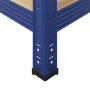 Estantería almacenaje 5 niveles azul madera ingeniería acero von , Industrieregale - Ref: Foro24-4016940, Preis: 41,96 €, Rab...