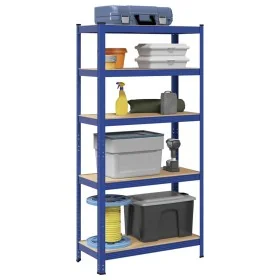 Estantería almacenaje 5 niveles azul madera ingeniería acero von , Industrieregale - Ref: Foro24-4016949, Preis: 51,39 €, Rab...
