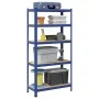 Estantería almacenaje 5 niveles azul madera ingeniería acero von , Industrieregale - Ref: Foro24-4016949, Preis: 51,39 €, Rab...