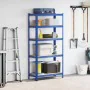 Estantería almacenaje 5 niveles azul madera ingeniería acero von , Industrieregale - Ref: Foro24-4016949, Preis: 51,39 €, Rab...