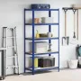 Estantería almacenaje 5 niveles azul madera ingeniería acero by , Industrial shelving - Ref: Foro24-4016961, Price: 65,34 €, ...