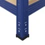 Estantería almacenaje 5 niveles azul madera ingeniería acero by , Industrial shelving - Ref: Foro24-4016961, Price: 65,34 €, ...