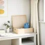 Caja de madera con tapa y asas madera maciza pino 40x30x13 cm by , Storage baskets - Ref: Foro24-4017391, Price: 31,96 €, Dis...