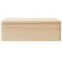 Caja de madera con tapa y asas madera maciza pino 40x30x13 cm by , Storage baskets - Ref: Foro24-4017391, Price: 31,96 €, Dis...