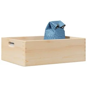 Caja de madera con asas madera maciza pino 40x30x13 cm von , Aufbewahrungskörbe - Ref: Foro24-4017393, Preis: 27,48 €, Rabatt: %