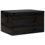 Caja de madera con tapa y asas madera maciza pino 40x30x23 cm by , Storage baskets - Ref: Foro24-4017398, Price: 44,59 €, Dis...