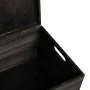 Caja de madera con tapa y asas madera maciza pino 40x30x23 cm by , Storage baskets - Ref: Foro24-4017398, Price: 44,59 €, Dis...