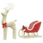 Decoración navideña reno y trineo 100 LED blanco cálido by , Christmas lights - Ref: Foro24-4019492, Price: 119,79 €, Discoun...
