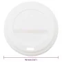 Tapas para vasos de café de cartón Ø90 mm 350 y 475 ml 1000 uds de , Vasos desechables - Ref: Foro24-4102804, Precio: 57,09 €...