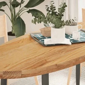 Tablero de mesa ovalado madera maciza de roble 140x60x4 cm by , Table tops - Ref: Foro24-4009052, Price: 175,75 €, Discount: %