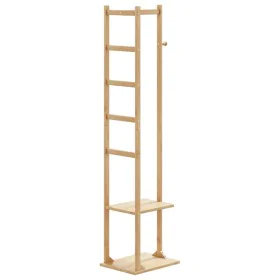 Perchero con ganchos y estantes 38,5x30x156 cm bambú by , Dresser Organizers and Bar Hangers - Ref: Foro24-4008918, Price: 49...