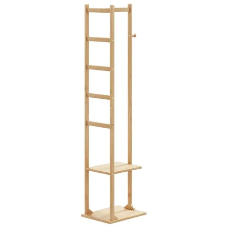 Perchero con ganchos y estantes 38,5x30x156 cm bambú by , Dresser Organizers and Bar Hangers - Ref: Foro24-4008918, Price: 49...