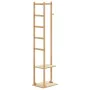 Perchero con ganchos y estantes 38,5x30x156 cm bambú by , Dresser Organizers and Bar Hangers - Ref: Foro24-4008918, Price: 49...
