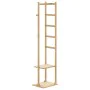 Perchero con ganchos y estantes 38,5x30x156 cm bambú by , Dresser Organizers and Bar Hangers - Ref: Foro24-4008918, Price: 49...