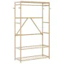 Perchero con estantes bambú 110x40x175 cm by , Dresser Organizers and Bar Hangers - Ref: Foro24-4008924, Price: 87,71 €, Disc...