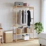 Perchero con estantes bambú 110x40x175 cm by , Dresser Organizers and Bar Hangers - Ref: Foro24-4008924, Price: 87,71 €, Disc...